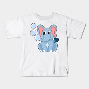 Elephant Water bubbles Kids T-Shirt